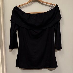 White House Black Market Elegant Black Top